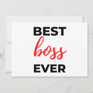 Tarjeta Festiva Best Boss Ever 2