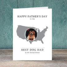 Best Dog Dad in the USA Photo Father's Day