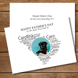 Tarjeta Festiva Best Dog Dad South Carolina Father’s Day Photo