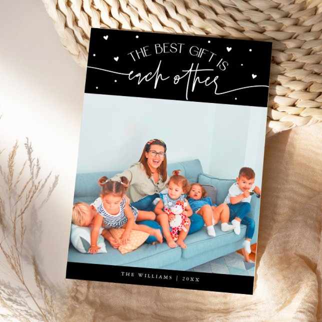 Tarjeta Festiva Best Gift Black Valentines Day Photo (Subido por el creador)