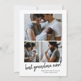 Tarjeta Festiva best grandma ever photo Mother's Day card