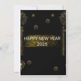 Tarjeta Festiva BEST NEW YEARS WISHES Golden Holiday card