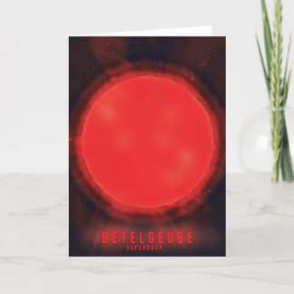 Tarjeta Festiva betelgeuse supernova Space Art