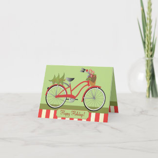 Tarjeta Festiva Bicicleta del día de fiesta