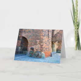 Tarjeta Festiva Bicicleta, Iglesia de San Nicolás, Copenhague, Din