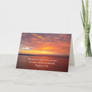 Tarjeta Festiva Bienaventurados los que lloran - amanecer