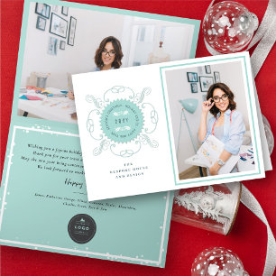 Tarjeta Festiva Bienvenida al mercado de la fotografía de sello cl