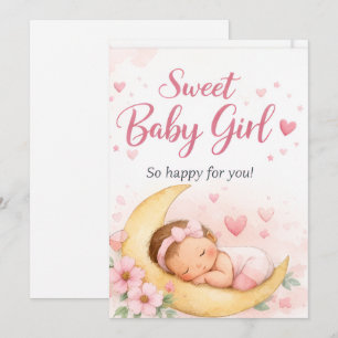 Tarjeta Festiva Bienvenida Bebé Niña – Ha Nacido una Princesita
