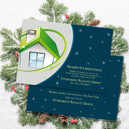 Tarjeta Festiva Bienvenida de la temporada de Real Estate Realtor