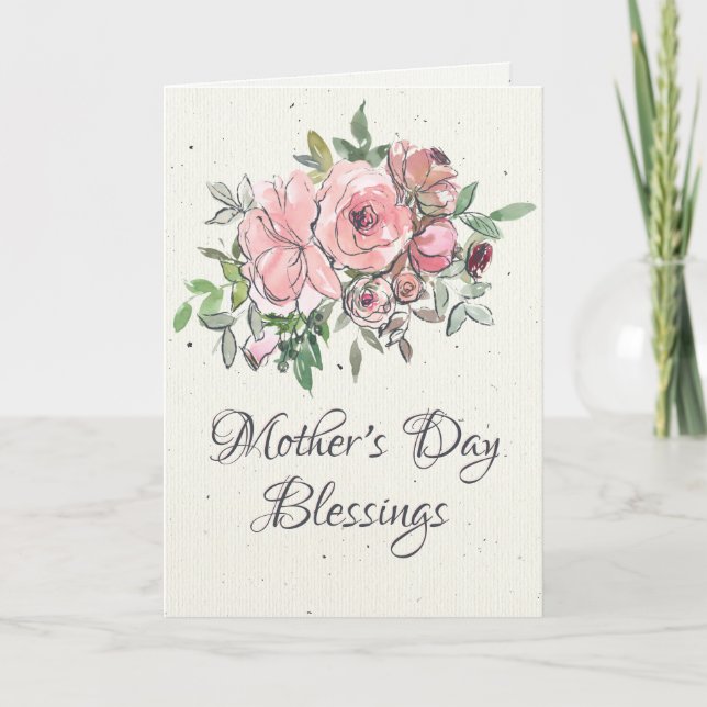 Tarjeta Festiva Bienvenida del Día de la Madre Biblia versus Flora (Anverso)