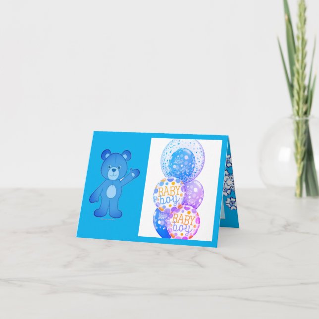 Tarjeta Festiva Bienvenido Niño (Anverso)