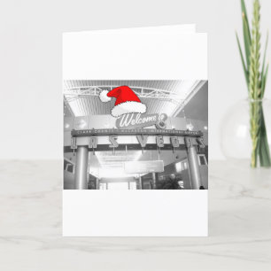 Tarjeta Festiva Bienvenidos a los Navidades de Las Vegas