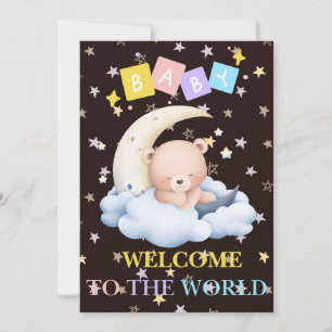 TARJETA FESTIVA BIENVENIDOS AL MUNDO