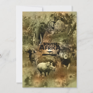 Tarjeta Festiva Big 5 de Sudáfrica