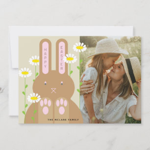 Tarjeta Festiva Big Bunny Photo Easter