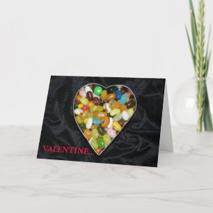 Tarjeta Festiva Big Jelly Bean Heart