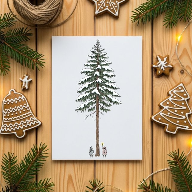 Tarjeta Festiva Big Tree Star Christmas Card (Subido por el creador)