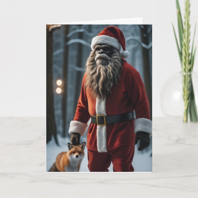 Tarjeta Festiva Bigfoot Festivo (Anverso)