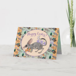 Tarjeta Festiva Bilby de Pascua y Flores Australianas