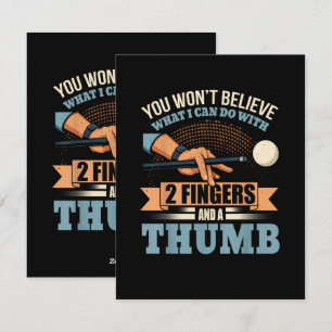 Tarjeta Festiva Billar Divertido de Piscina