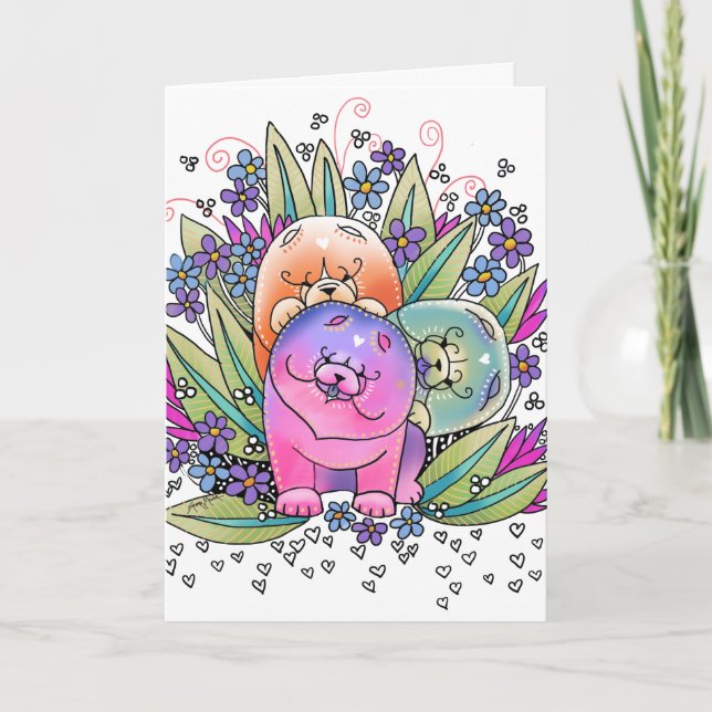 Tarjeta Festiva Billetes de la colección de cuadros de BINDI PLAYD (Anverso)