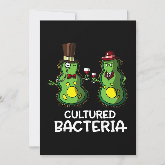 Tarjeta Festiva biología bacteriana divertida ciencia estudiantil (Anverso)