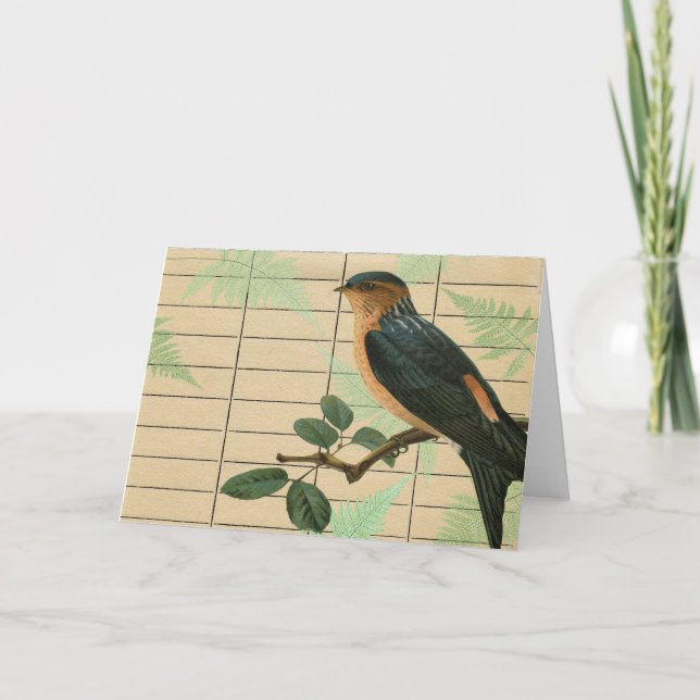 Tarjeta Festiva Bird (Anverso)