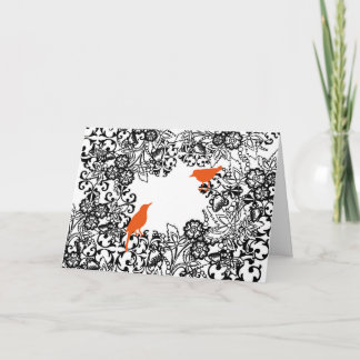 Tarjeta Festiva Bird Valentine