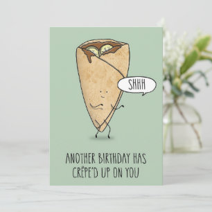 Tarjeta Festiva Birthday Crepe
