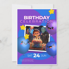 Tarjeta Festiva Birthday Invitation