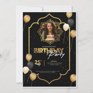 Tarjeta Festiva Birthday invitation