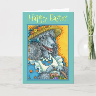 TARJETA FESTIVA BISCUITS DE PERRO Y CUBIERTA DE HUEVOS ORIENTALES,