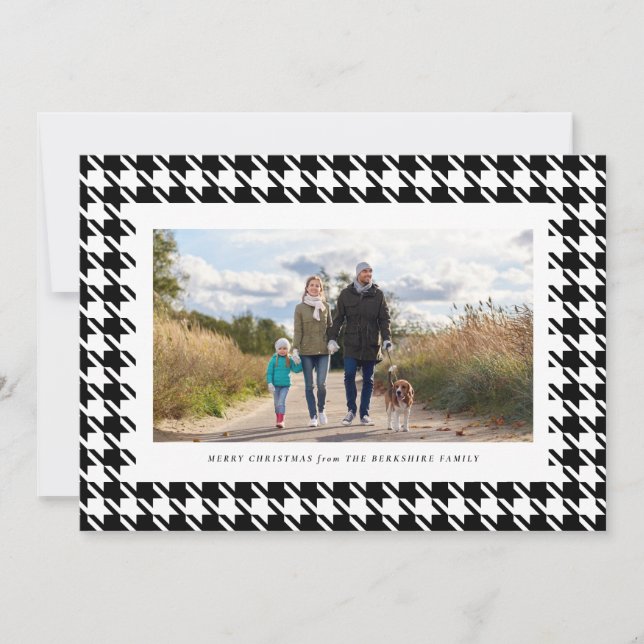 Tarjeta Festiva Black and white (Anverso)