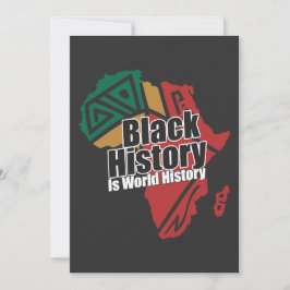 Tarjeta Festiva Black History Is World History