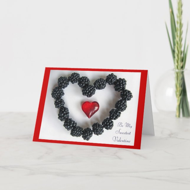 Tarjeta Festiva Blackberry Love (Anverso)