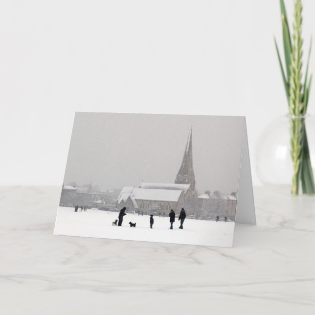 Tarjeta Festiva Blackheath blanco (Anverso)