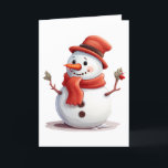 Tarjeta Festiva BLANCO de Snowman dulce y adorable<br><div class="desc">¿Te encanta enviar tarjetas para Navidades, vacaciones y en realidad todo el invierno? Si es así, probablemente te encantan las tarjetas en blanco. Puedes usarlos para enviar a alguien una tarjeta para desearles una Feliz Navidad o Felices Fiestas. También puedes enviar tarjetas para que alguien sepa que estás pensando en...</div>