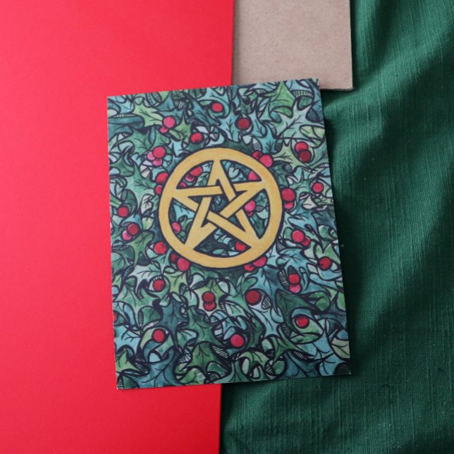 Tarjeta Festiva Blessed Yule (Subido por el creador)