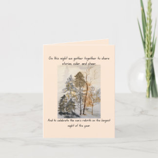 Tarjeta Festiva Blessed Yule Holiday Card