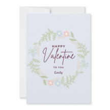 Bliss elegante flora El día de San Valentín Card