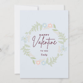 Tarjeta Festiva Bliss elegante flora El día de San Valentín Card
