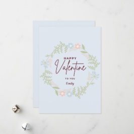 Tarjeta Festiva Bliss elegante flora El día de San Valentín Card