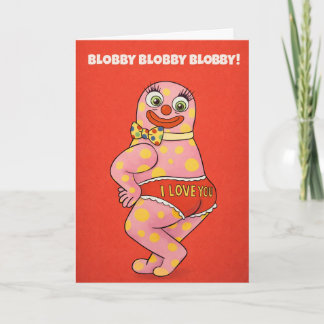 Tarjeta Festiva ¡Blobby Blobby Blobby!