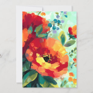Tarjeta Festiva Bloom Vibrant Floral Garden