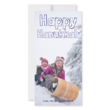 Bloque azul feliz de Jánuca - Photocard