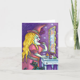 Tarjeta Festiva BLOQUEAR LIPSTICK, PERFUME & NAIL POLISH, FUNNY Bl