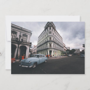 Tarjeta Festiva Blue Classic Vintage