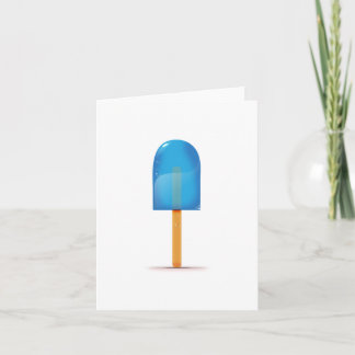 Tarjeta Festiva Blue Ice Lolly
