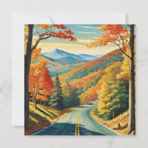 Blue Ridge Parkway Montañas Escénicas de Otoño