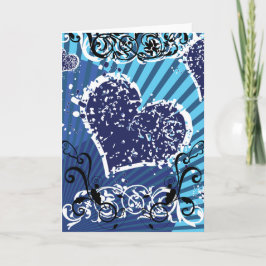 Tarjeta Festiva Blue Valentine